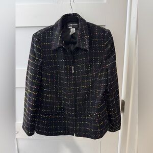 Sag Harbor Women's Multicolor Tweed Blazer